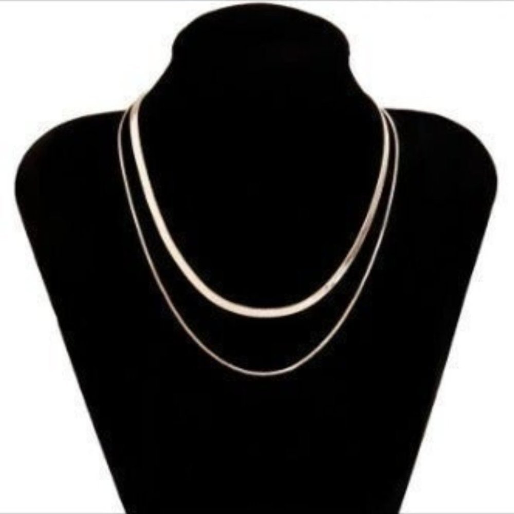 Gold plated Boho Double Layer Necklace - Picture 2 of 5